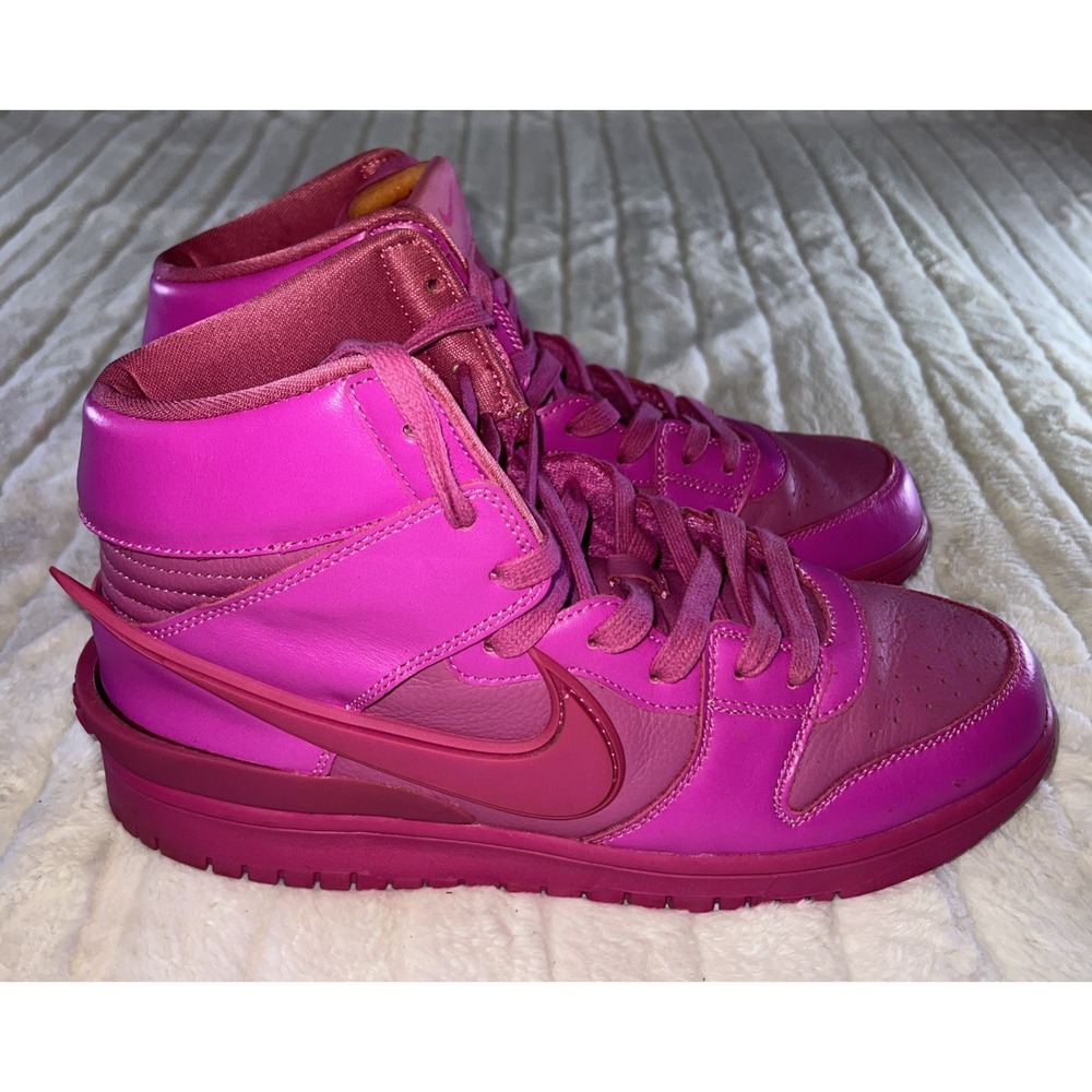 Nike Dunk High X Ambush Cosmic Fuchsia 11 Men's 12.5 Womens EUC - Picture 3 of 8